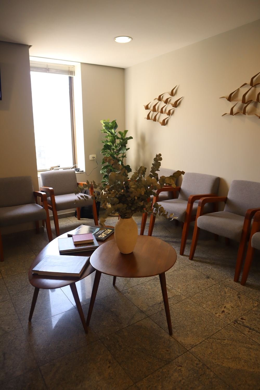 Sala de espera da Clínica Tera